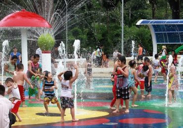 Sân chơi vận động ngoài trời thoáng đãng tại công viên Gia Định