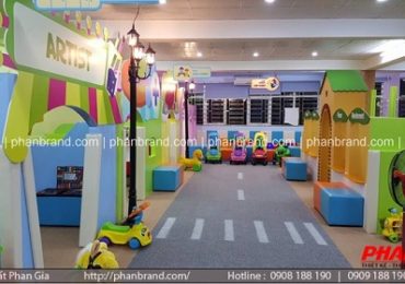 Không gian trò chơi vận động liên hoàn trong nhà chuẩn an toàn