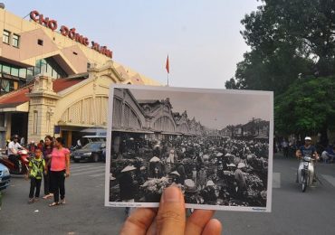 Khung cảnh buôn bán tấp nập đèn hoa rực rỡ tại chợ đêm Đồng Xuân
