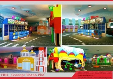 Bản vẽ mặt bằng quy hoạch khu vui chơi trẻ em trong nhà