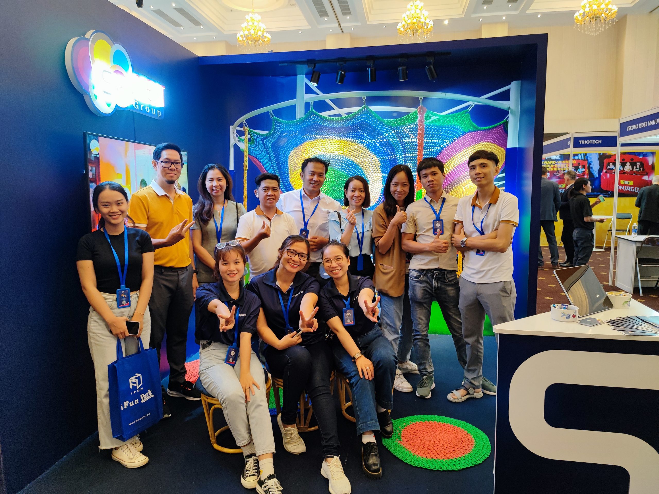 Gian hàng demo ride và VR tại triển lãm Theme Park Expo Vietnam