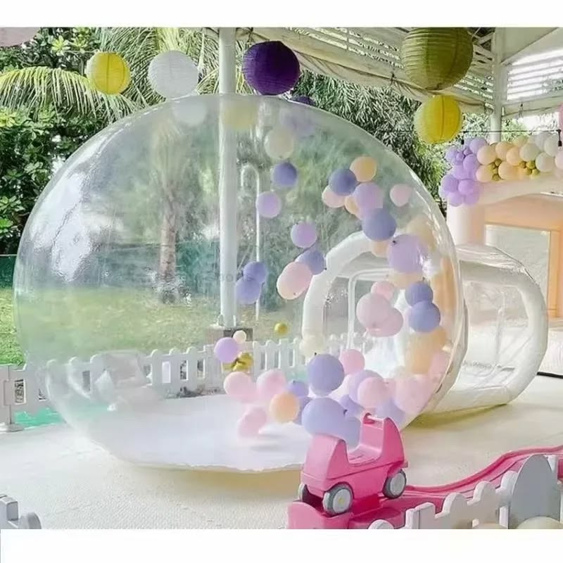 Lắp đặt nhà phao bơm hơi thương mại